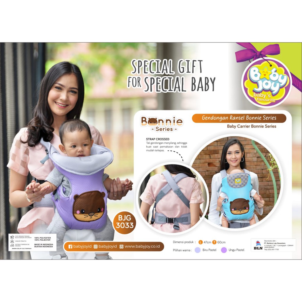 Gendongan Ransel Bonnie Baby Joy BJG 3033