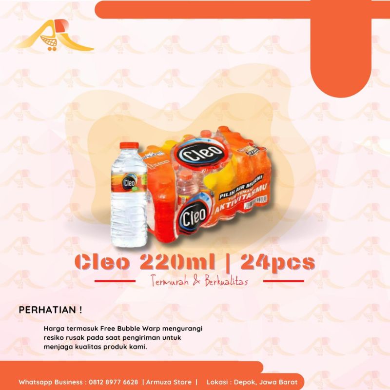 

Cleo 220ml × 24pcs | Air Mineral