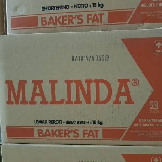 Malinda Mentega Putih Baker's Fat 15kg - Gosend Only