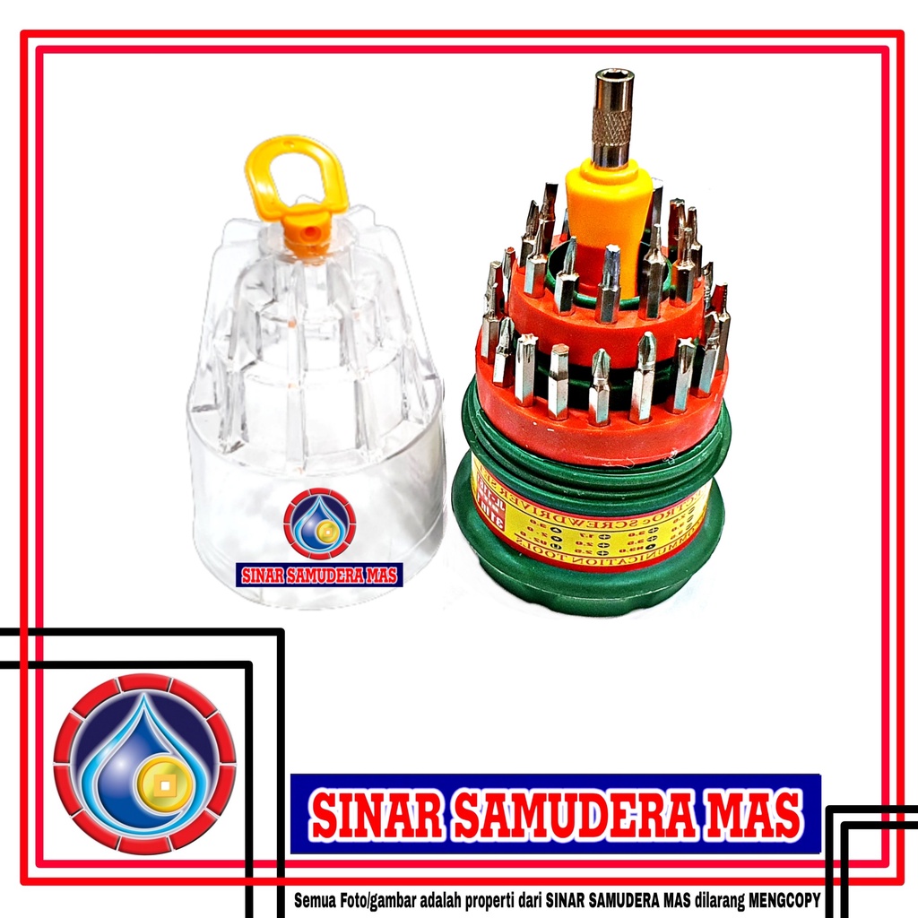 obeng GRANAT atau obeng Jam Set 31 IN 1 -obeng set - obeng granat set- obeng jam set