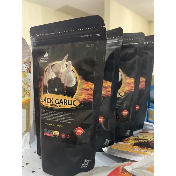 Black Garlic Premium 100gr - Suplemen Kesehatan Mencegah Kolesterol Hati dan  Sebagai Antioksidan