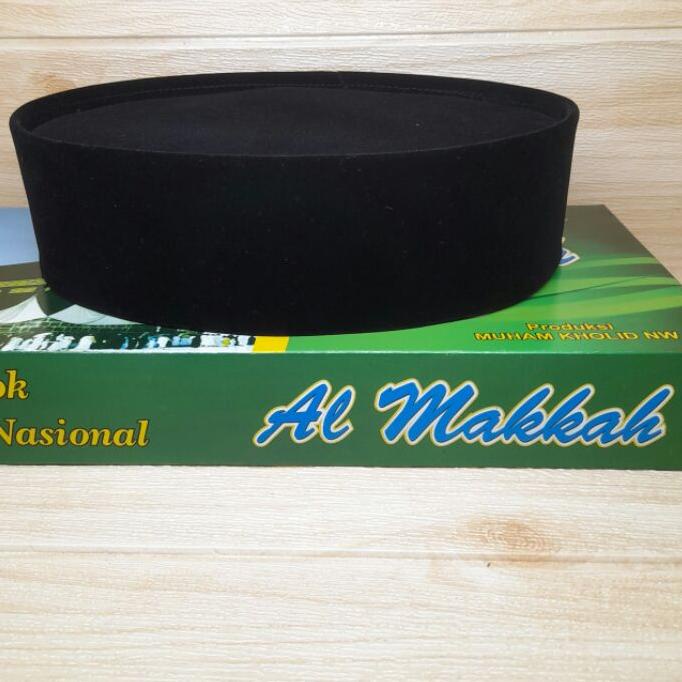 PREMIUM  peci hitam tinggi 6 cm / peci polos tinggi 6 / songkok hitam tinggi 6cm / peci pendek )