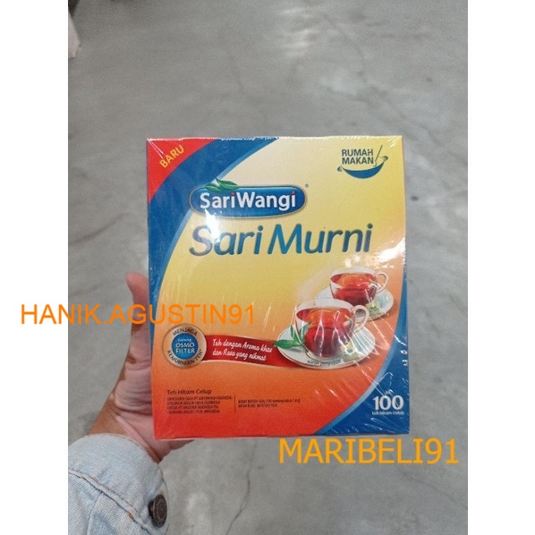 

Sariwangi Teh Sarimurni 100's / Teh Celup Sarimurni isi 100 MB91