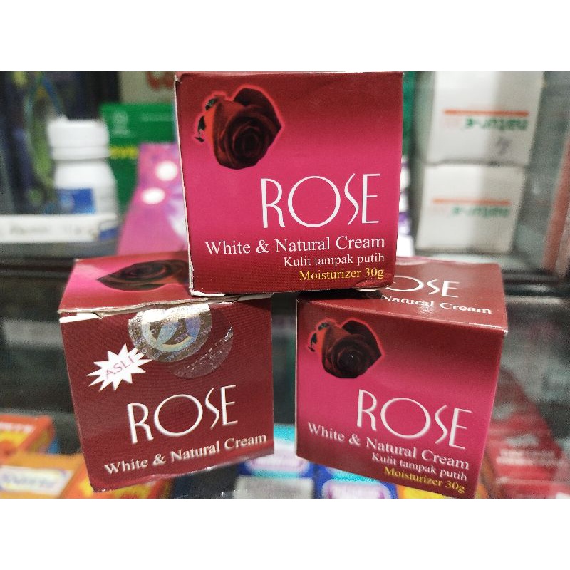 Cream Rose holo rose cream pot