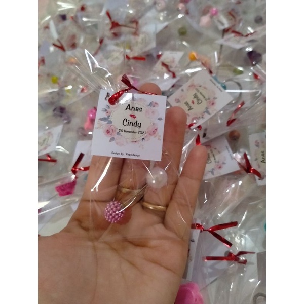 souvenir pernikahan Tuspin cantik /Khusus grosir pemesanan  50 pcs