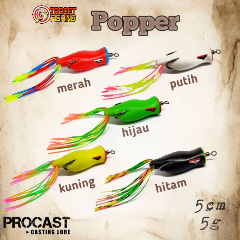 Soft Frog TOMPEL Mini 3,5cm 4,5gr Umpan Casting Gabus / Haruan Soft Frog UL