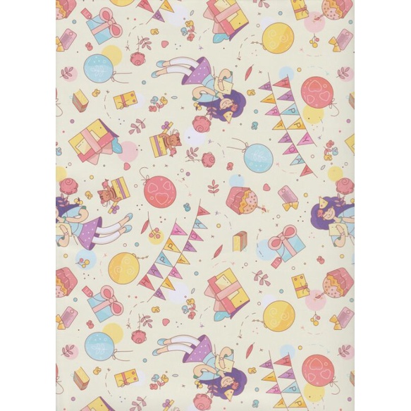 

Kertas Kado Sansan Wawa SW 5733 "Happy Birthday/cupcake/teen/present