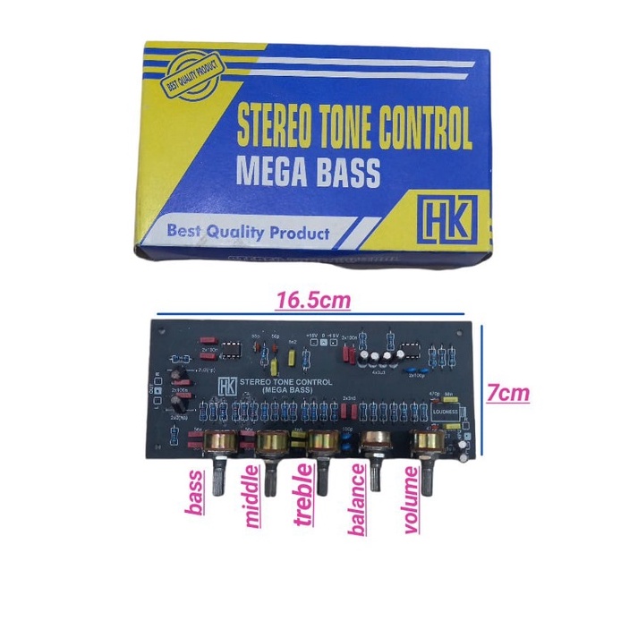 KIT STEREO TONE CONTROL MEGA BASS Kit stereo tone control Mega Bass HK
