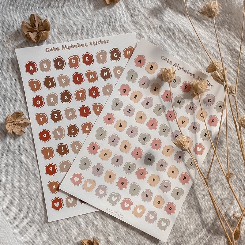 

CUTE ALPHABET STICKER