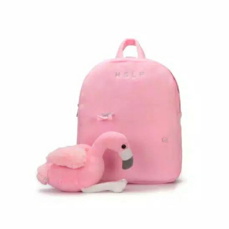 Tas Anak Sekolah Flamingo / Tas Anak Flamingo 3D / Backpack Flamingo3D