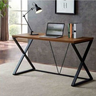 Meja Laptop Minimalis / Belajar  Modern Minimalis ,bahan tryplek lapis TACO HPL Kaki Besi Hollow