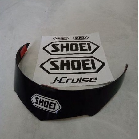 spoiler helm KYT Kyoto, dyr Kyoto, motif Shoei + stiker Shoei j cruise