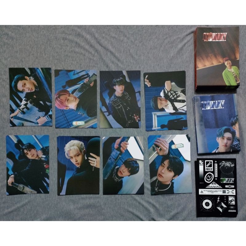 [Ready Stock] Sharing STRAY KIDS ODDINARY album Inclussion Only Folded Poster Mini Poster Sticker Ba