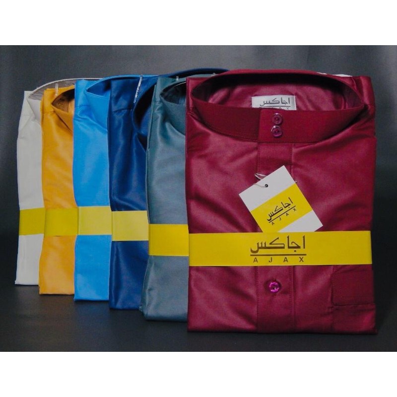 Busana Muslim Jubah Gamis Pria Model Haramain Impor Asli Arab Saudi Merk Ajax