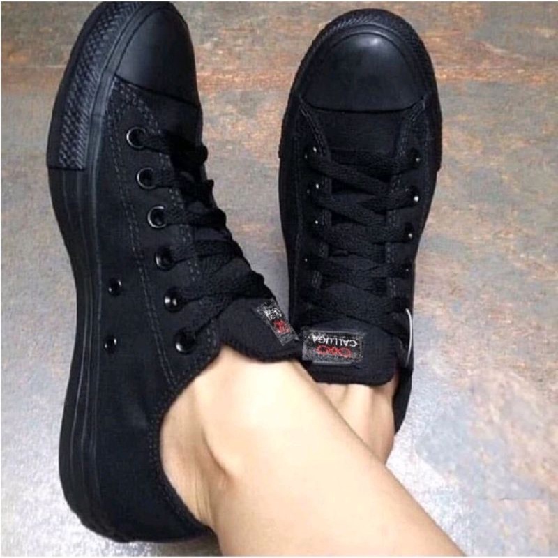 TERMURAH SEPATU CONVERSE FULL BLACK/HITAM