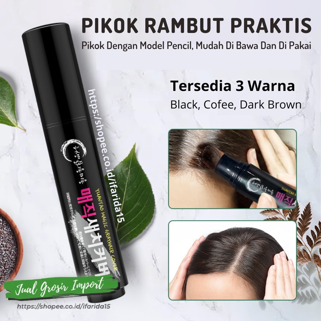 Cat Rambut Penutup Uban Natural Pen Pikok Cat Rambut Warna