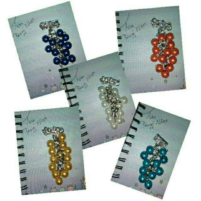 Bros dagu mutiara/bros dagu mutiara putih