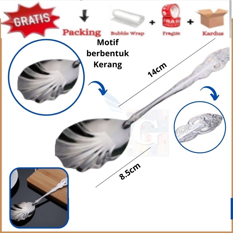 Centong Sayur Model Kerang Wayang Stainless Steel