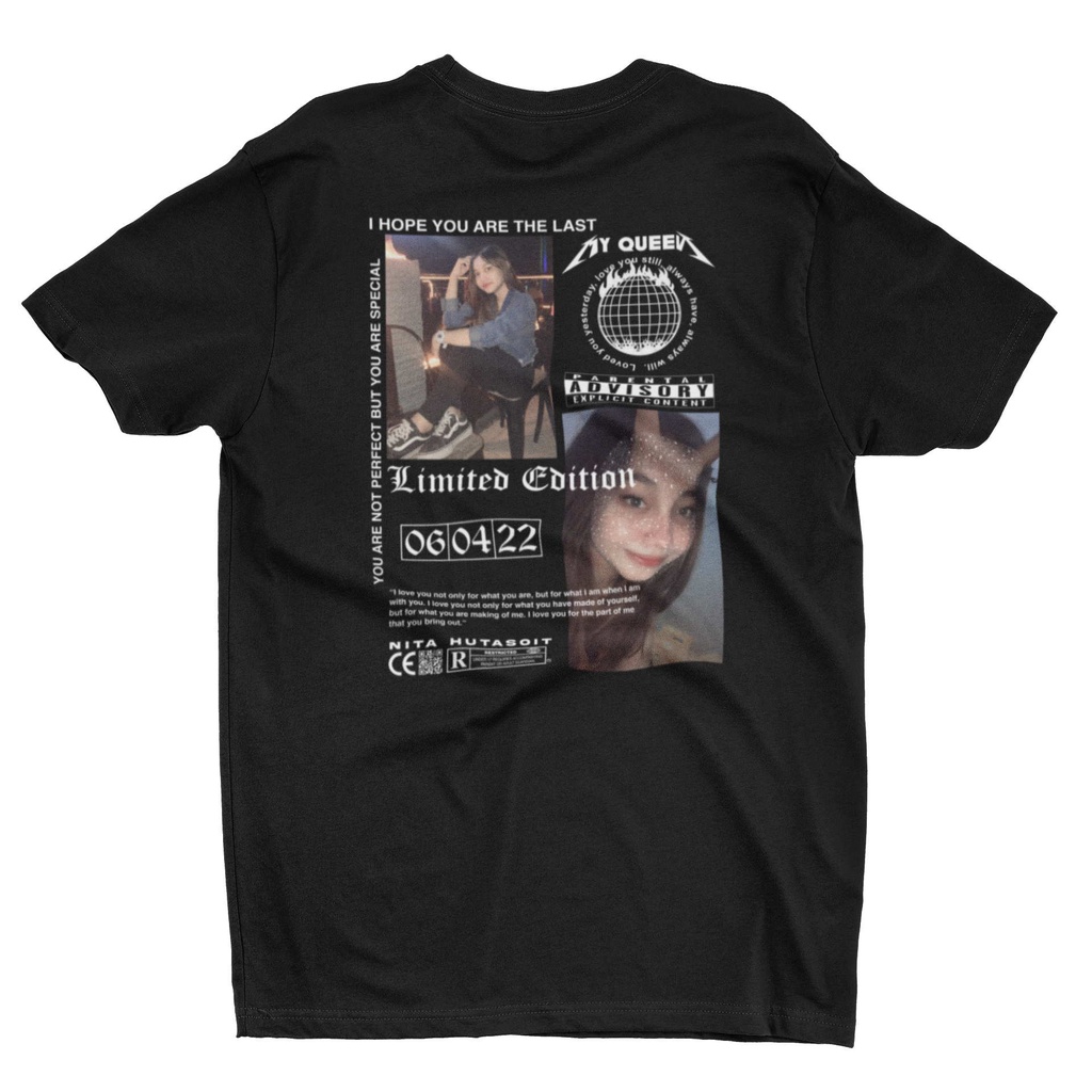 BAJU KAOS SABLON FOTO limited AESTHETIC STREETWEAR BUCIN LANGSUNG JADI CUSTOM PRIA WANITA SATUAN MUR