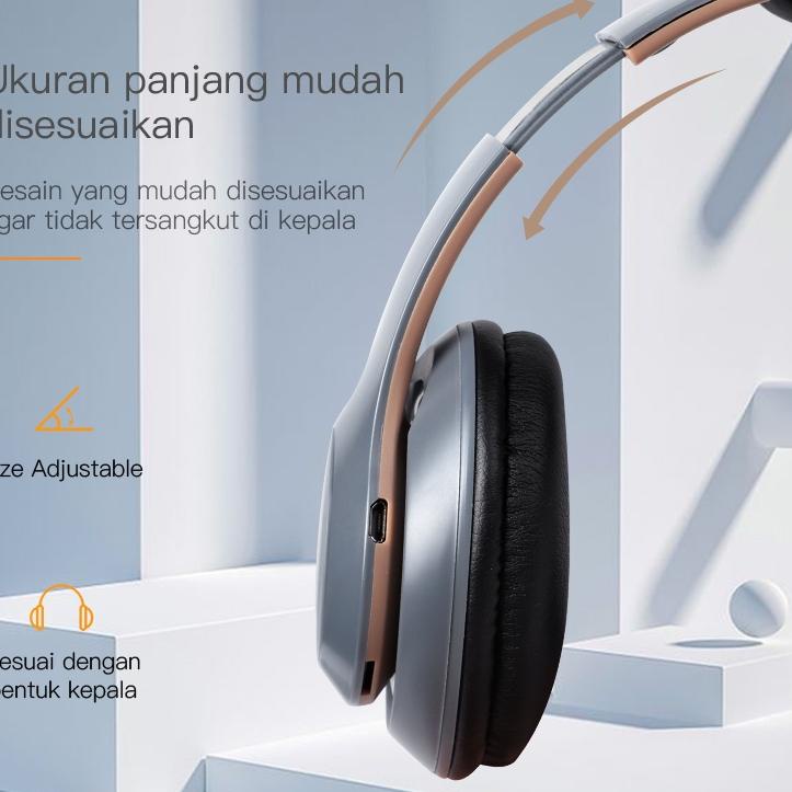 Best Seller.. TACOO Wireless Headphone Bluetooth Stereo Bass HiFi Sound Flodable Head Noise Cancelli