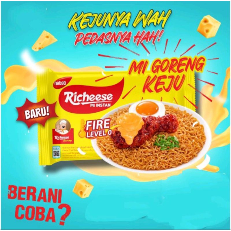 

Mie Richeese goreng keju fire Level 0