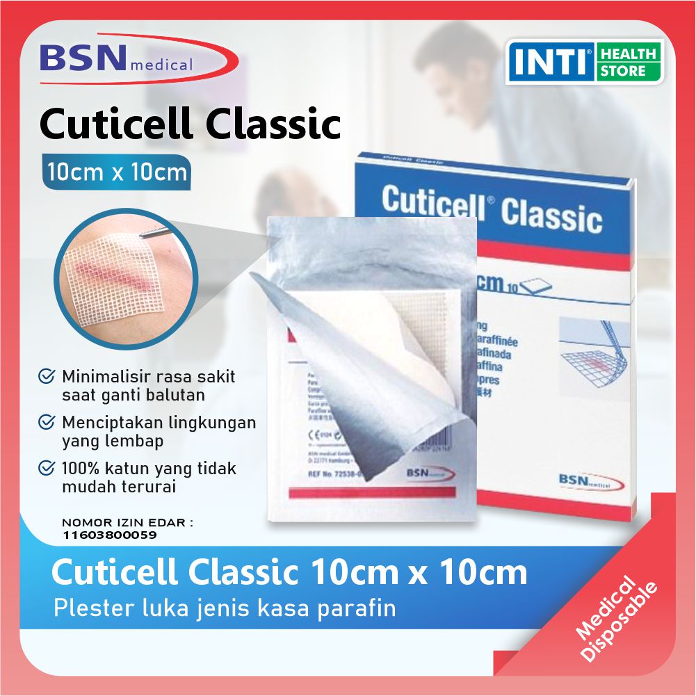 Bsn | Cuticell Classic 10cm x 10cm | Plester Luka