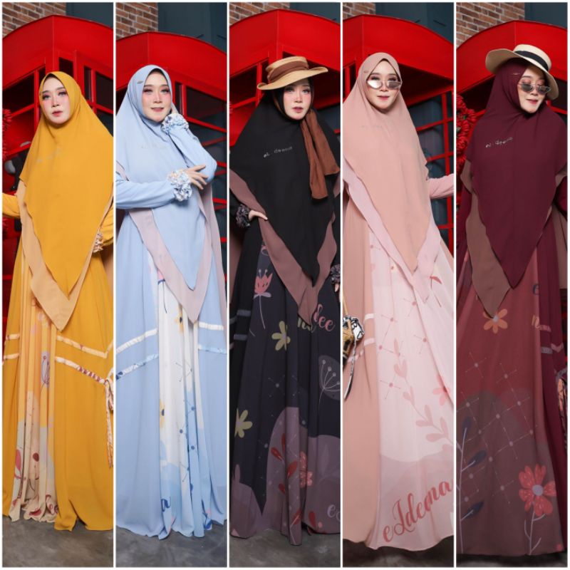 READY GAMIS SHEEZAN SERIES ELDEENASYAR'I BY KANAYA ORI GAMIS KANAYA GAMIS SET KHIMAR