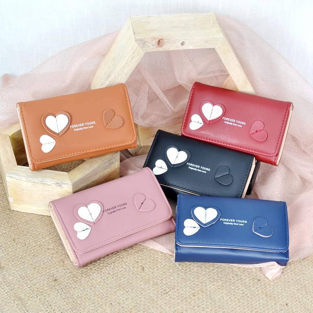 Dompet Lipat FY Sedang Logo Love Wanita 2305-24