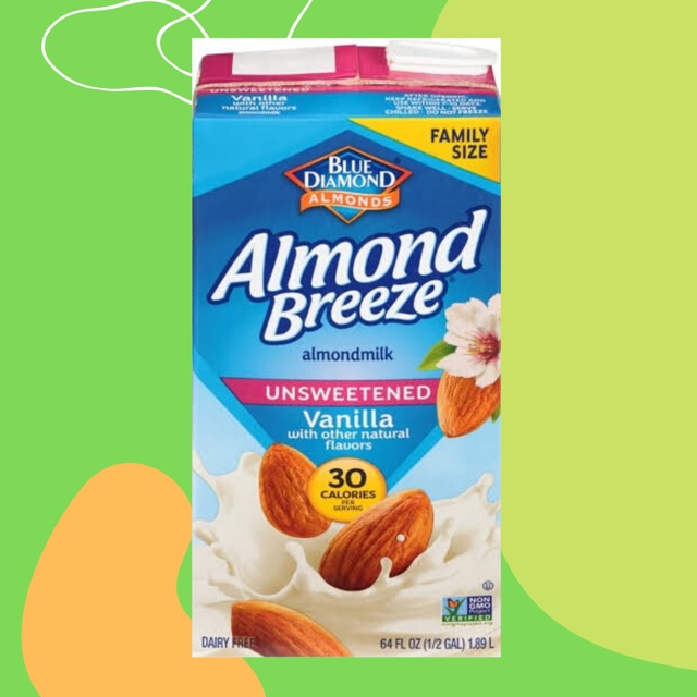 

Almond Breeze Susu Almond Unsweetened [tidak ditambahkan gula]