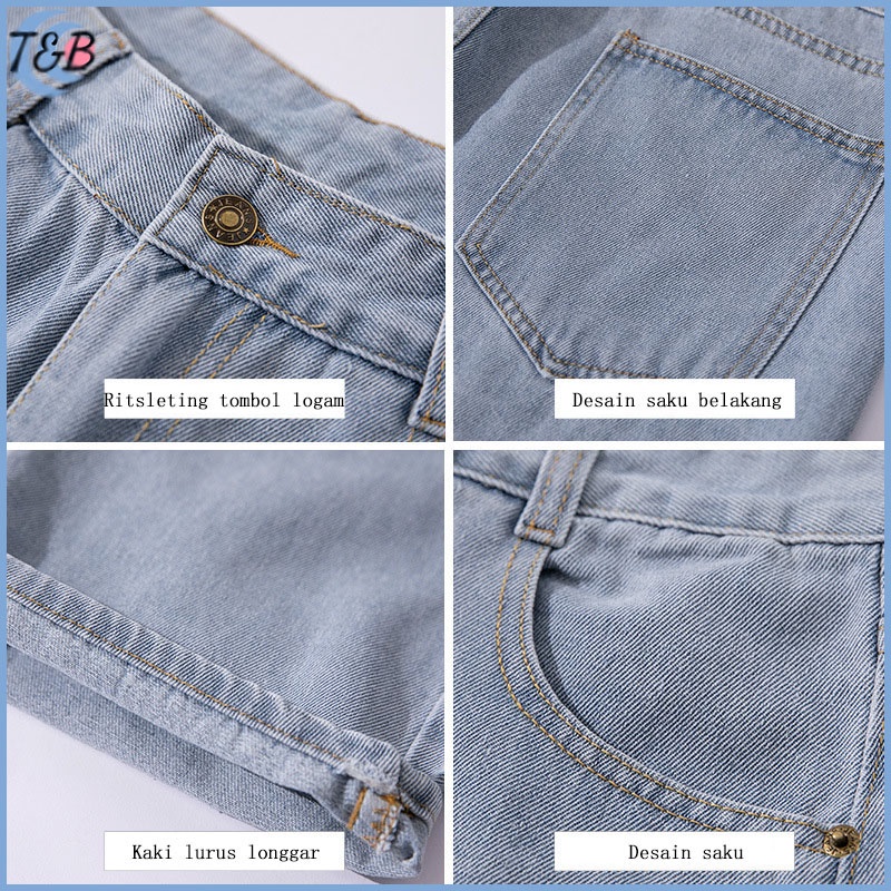 Celana longgar pria celana lebar pria celana kasual celana jeans panjang celana jens pria riped jeans pria celana jeans korea pria Jeans pria Korean