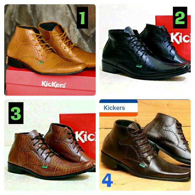 SEPATU BOOTS KLASIK KICKERS KULIT ORIGINAL LAPANGAN