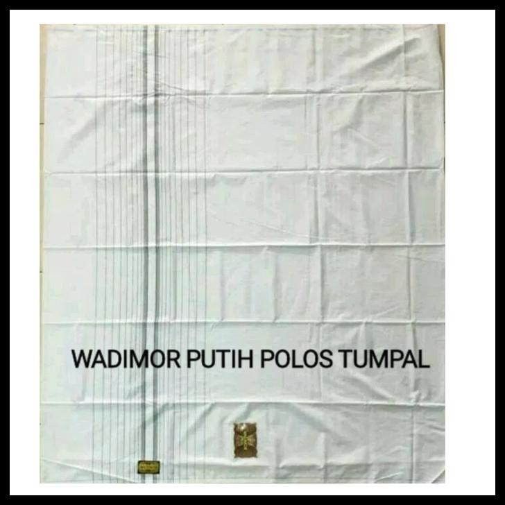 SARUNG WADIMOR PUTIH POLOS // SARUNG DEWASA // SARUNG PUTIH