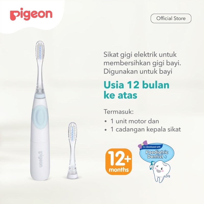 Pigeon Baby Electric Finishing Toothbrush Sikat Gigi Anak Bayi Elektrik Otomatis Bayi