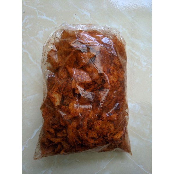 

Kripset / Kripik setan singkong pedas gurih 250gr