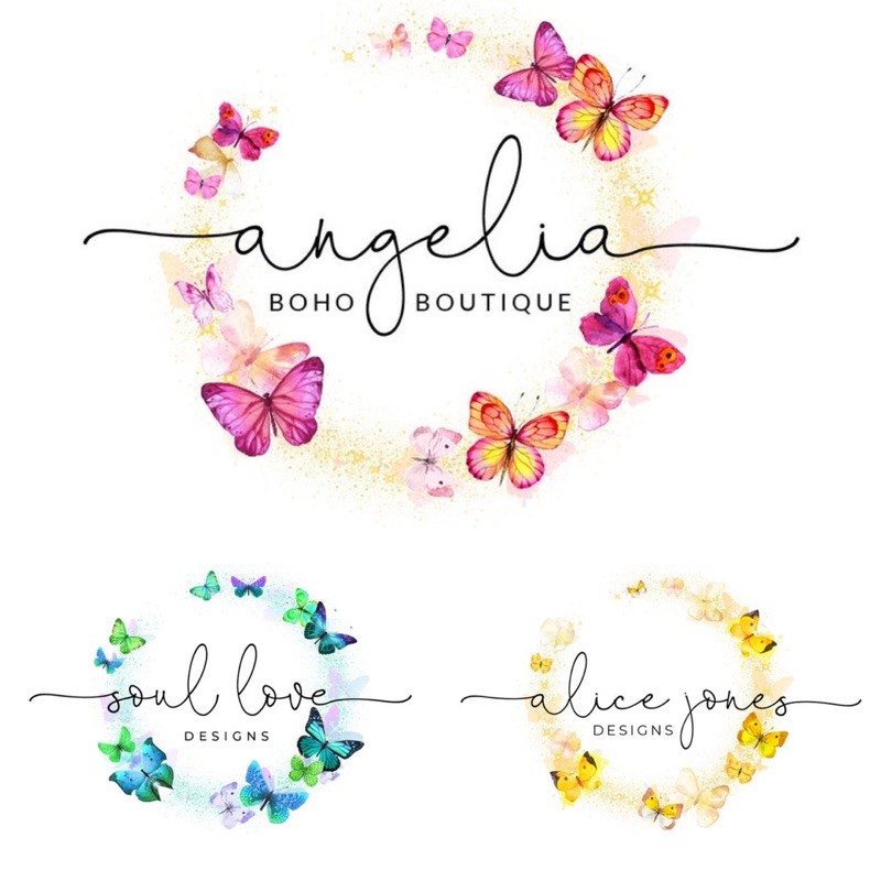 ARABELLA BUTTERFLY | JASA BIKIN DESAIN LOGO OLSHOP DESIGN LOGO BISNIS TERMURAH