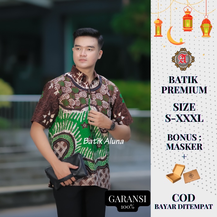 Kemeja Batik Pria Lengan Pendek Terlaris Batik Pria lengan Pendek Baju Batik Pria Lengan Pendek Prem