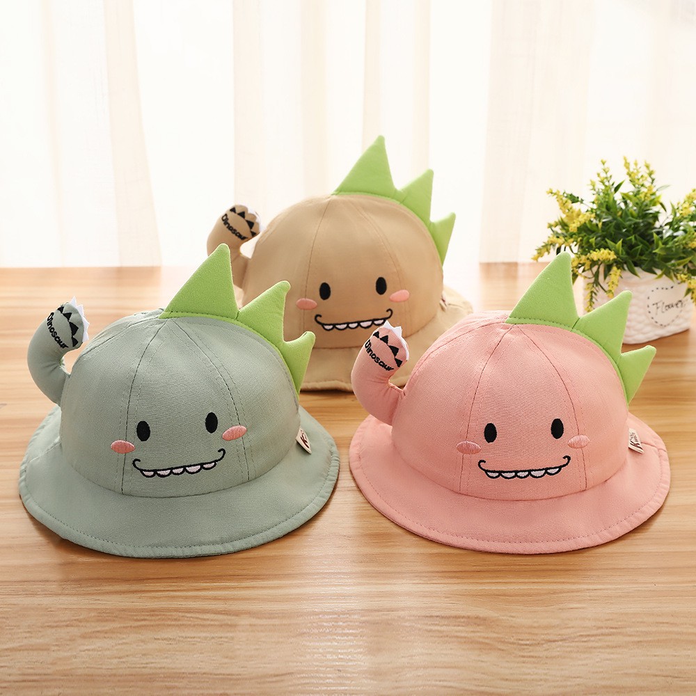 Topi ANAK BUNDAR BASIN FISHERMAN HAT CAP KIDS UNIVERSAL DINOSAURUS BISA UNTUK 6 BULAN - 3 TAHUN