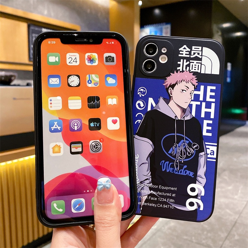 Soft case Pelindung anti Jatuh Bentuk Kotak Untuk iphone 11 pro max 13 12 11 pro max mini Xs max XR 7 8 plus