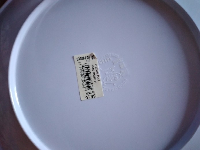 Piring Segi Melamine Seiv 25 Cm