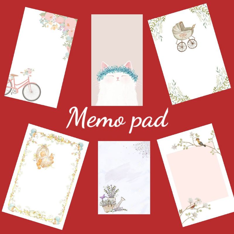 

memopad|notepad 6,5 x 6,5 cm / memo sobek / catatan memo