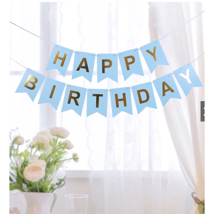 Banner happy birthday foil premium / banner ulang tahun / baner ultah