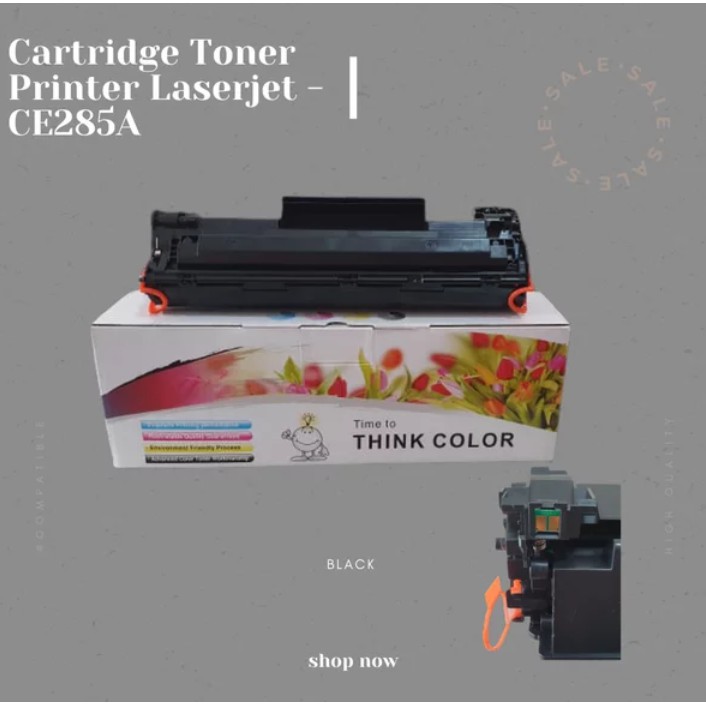 Compatible Cartridge Toner Printer Laserjet Cartridge HP 85A  -CE285A - Hitam