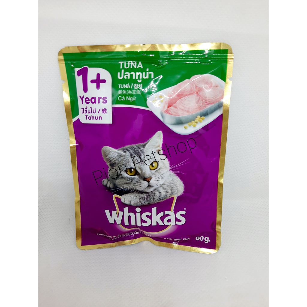 Whiskas Pouch 85gr - Makanan Basah untuk Kucing 85gr