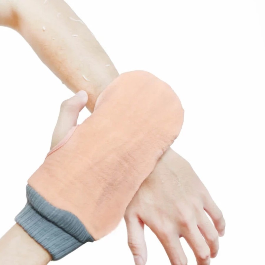 Qualitell Bath Glove Shower Scrubber Spons Sarung Tangan Mandi 2pcs