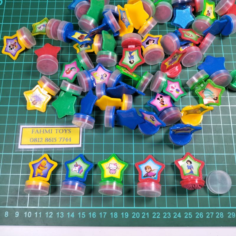 

RB 100 pcs STAMPLE BINTANG mainan stemple bintang mainan stempel