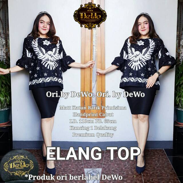 Batik Elang top/batik wanita