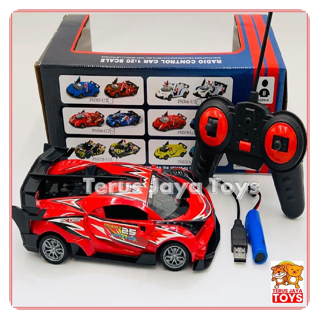 TerusJayaToys Mainan Mobil Remote Control Lamborghini Car RC Charger Buka Pintu