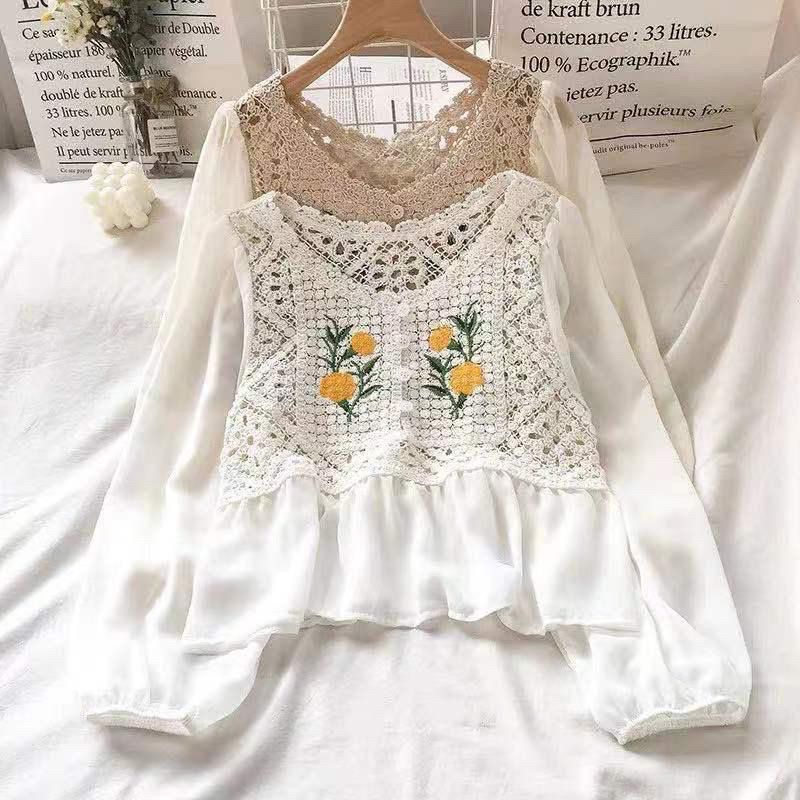 KOREAN TOP KNIT BLOUSE