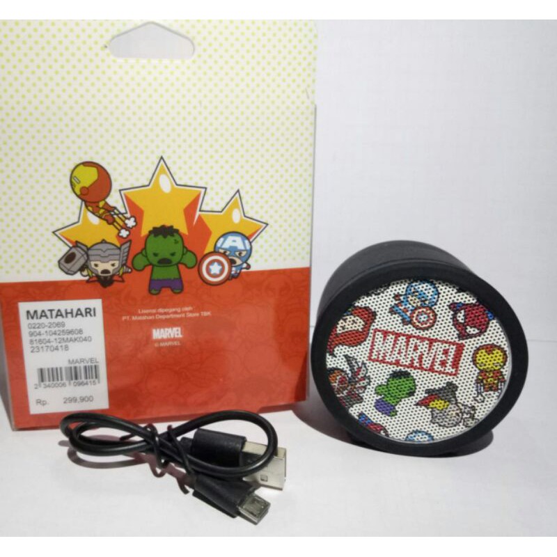 Speaker Bluetooth Original Disney x Marvel x  Karakter Avengers Minnie Mouse | Speaker Portabel |