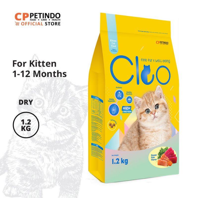 Cleo Kitten 1.2kg  Pakan Kucing FRESHPACK